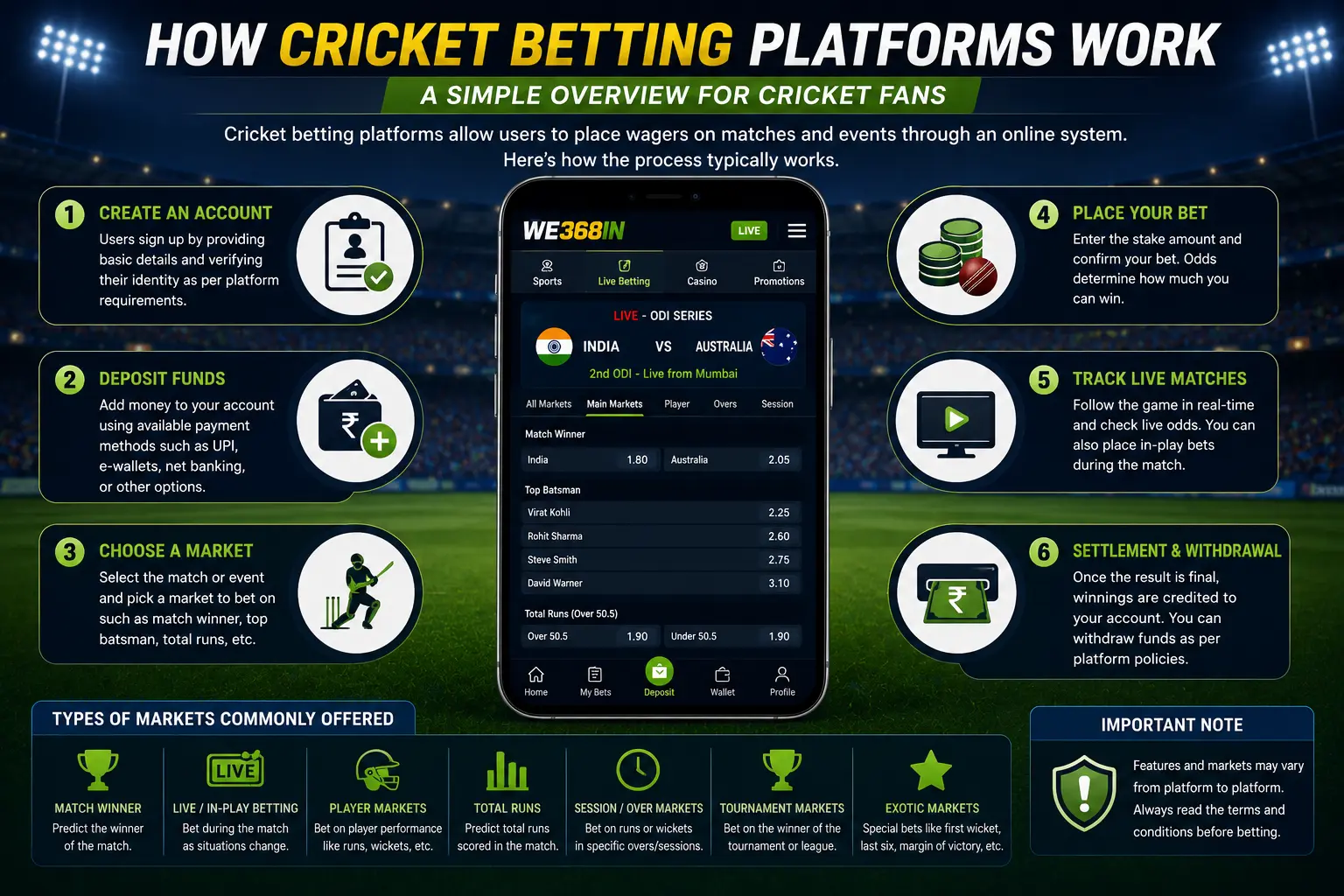  How Cricket Betting Platforms Work