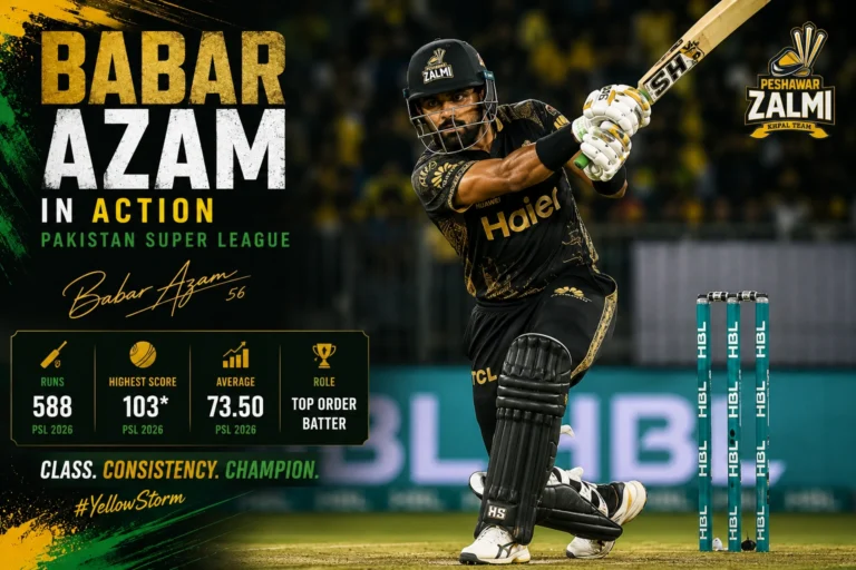 Babar Azam Biography: The Elegant Craftsman Who Redefined Pakistan’s Batting Babar Azam celebrating after scoring an international century for Pakistan.