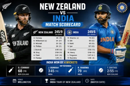 New Zealand National Cricket Team vs India National Cricket Team Match Scorecard Latest Results, History & Analysis
