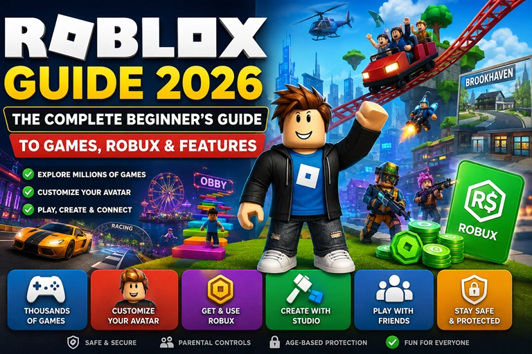 Roblox Guide 2026: The Complete Beginner’s Guide to Games, Robux & Features Roblox Guide 2026 The Complete Beginner’s Guide to Games, Robux & Features