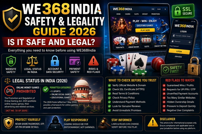 WE368India Safety & Legality Guide 2026: Is It Safe and Legal? WE368India Safety & Legality Guide 2026 Is It Safe and Legal